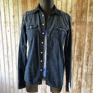 Denim Button Down Small